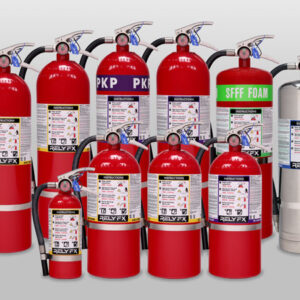 A picture of Rely FX fire extinguisher models